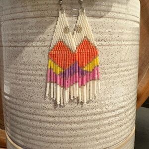Beaded Mountain Earrings